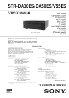 Sony STR-DA30ES - Service Manual 